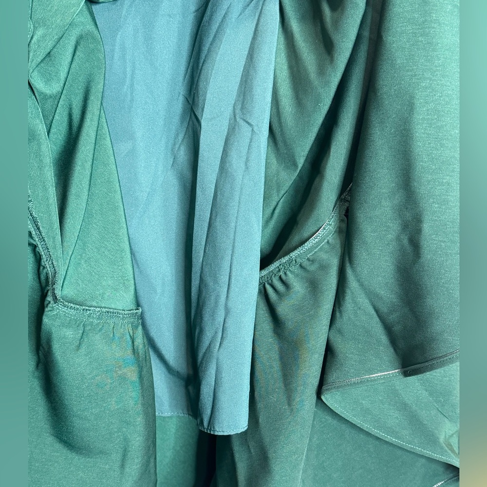 Chelsea Reece Green Madonna Corset Back Midi Dress In Evergreen NWT SIZE 12/14 - Picture 4 of 12